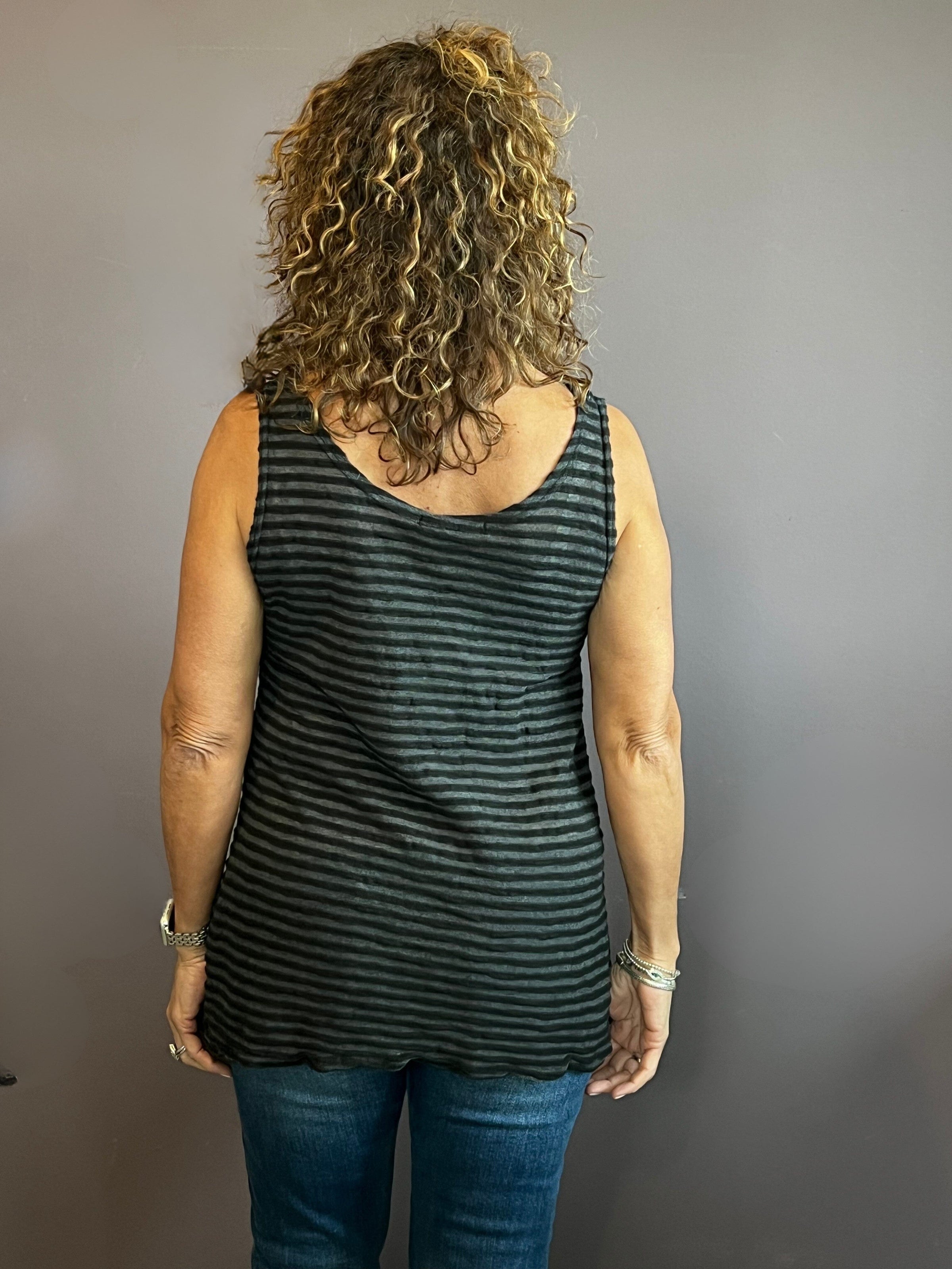 Vintage Stripe A-Line Tank