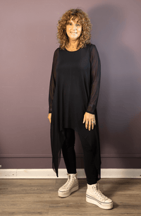 Sheer Black Mandy Top