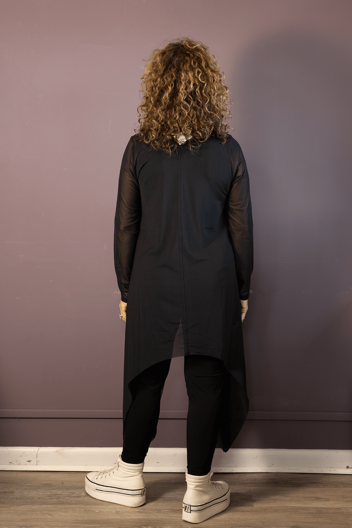 Sheer Black Mandy Top