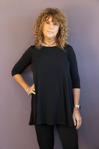 PALETTE BASICS 3/4 Sleeve Tunic - Plus Size