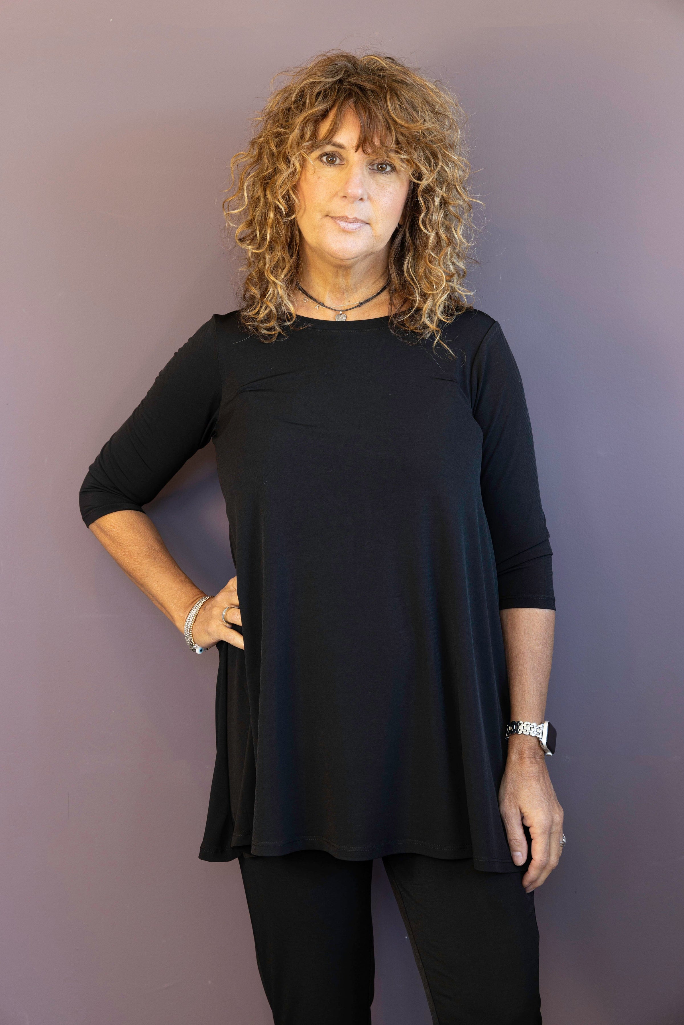 PALETTE BASICS 3/4 Sleeve Tunic - Plus Size