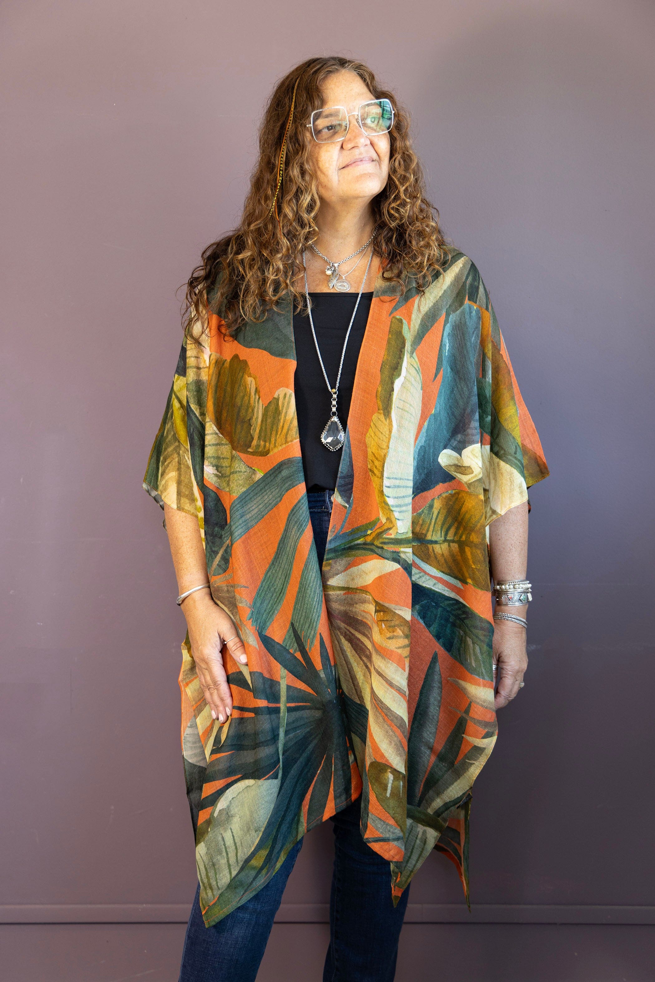 Painted Palms Kimono