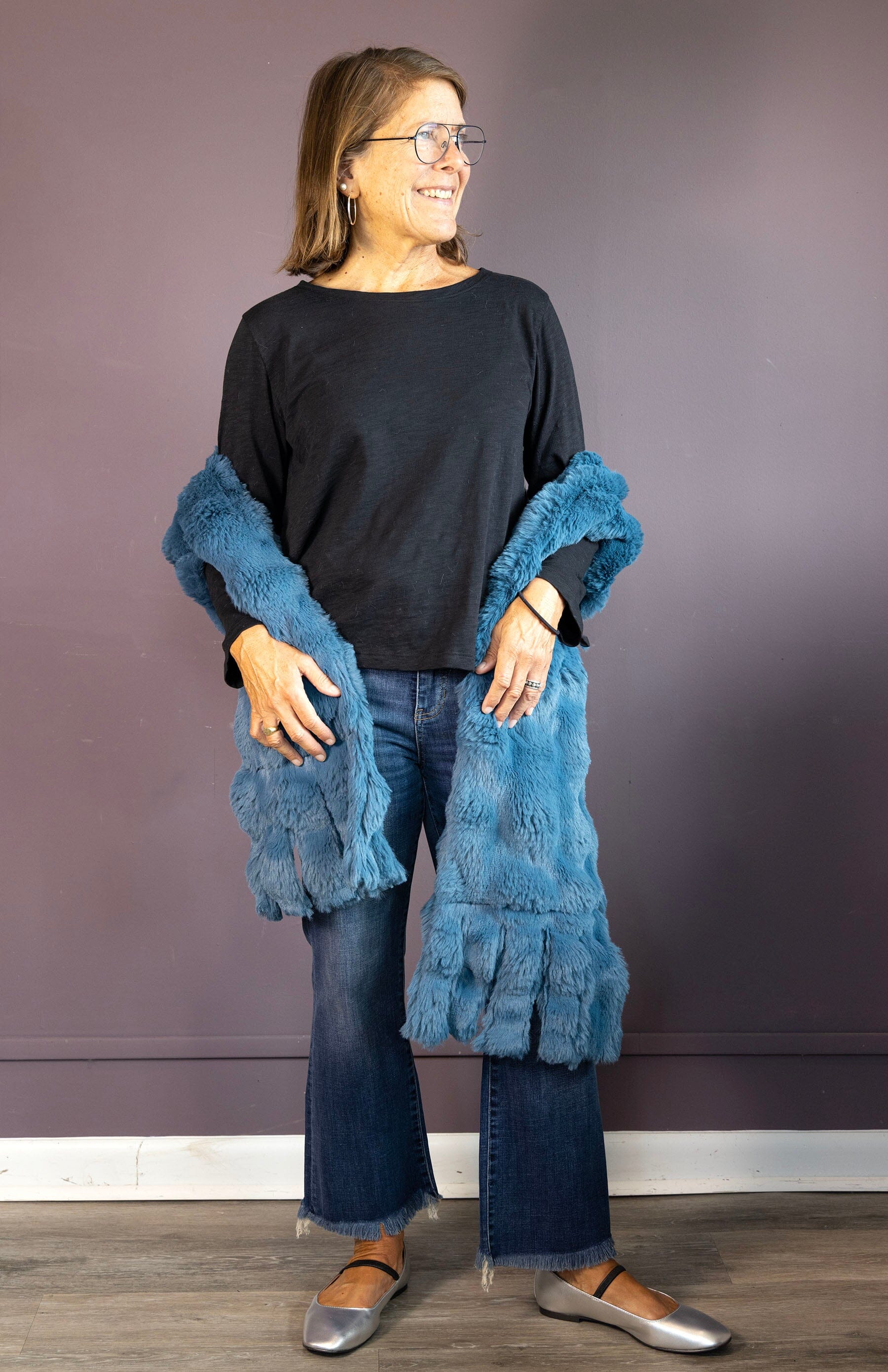 Bluebell Fringe Scarf