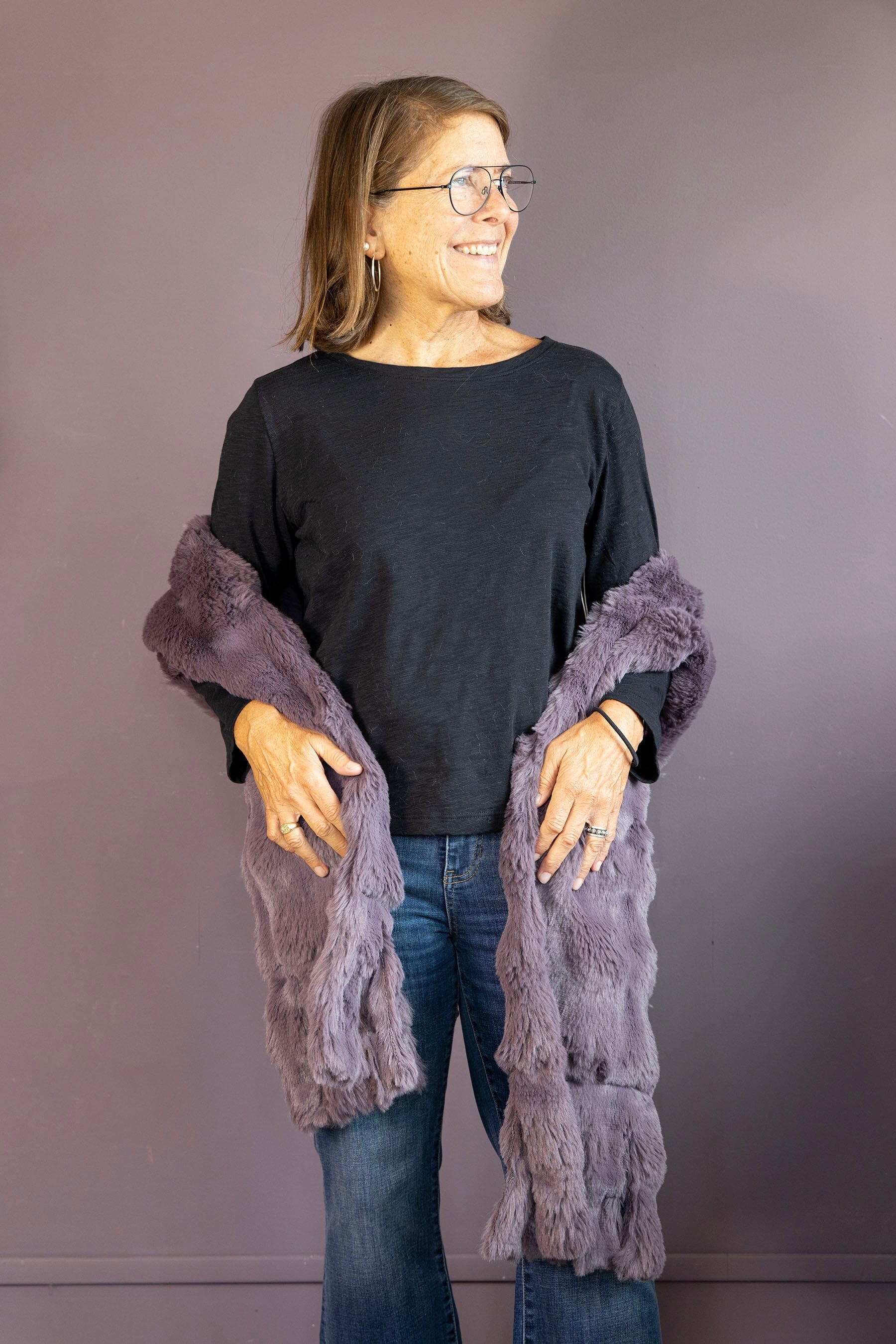 Sugar Plum Fringe Scarf