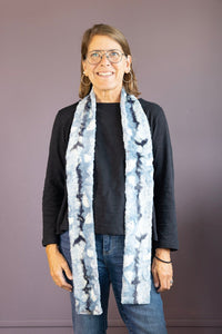 Rainer Sky Skinny Scarf