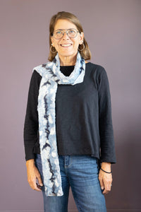 Rainer Sky Skinny Scarf