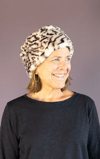 Snow Leopard Ear and Neck Cozy