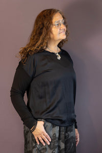 Raw Finish Viscose T Shirt