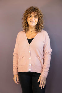 Pookie Boyfriend Button Cardigan