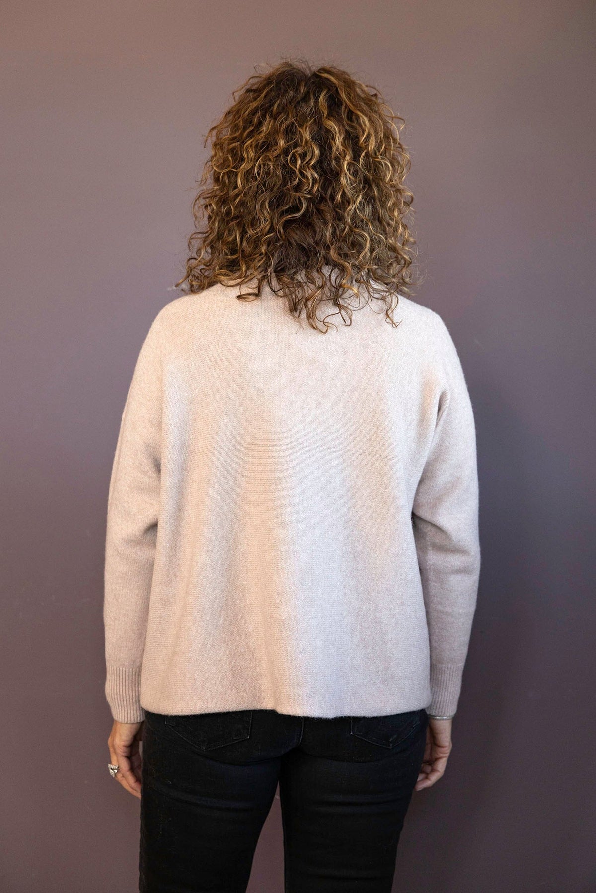 Jolie Boxy Hi-Neck Sweater