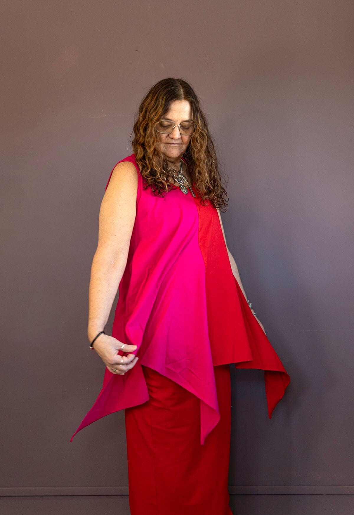 Pink&Red Cream Shirt