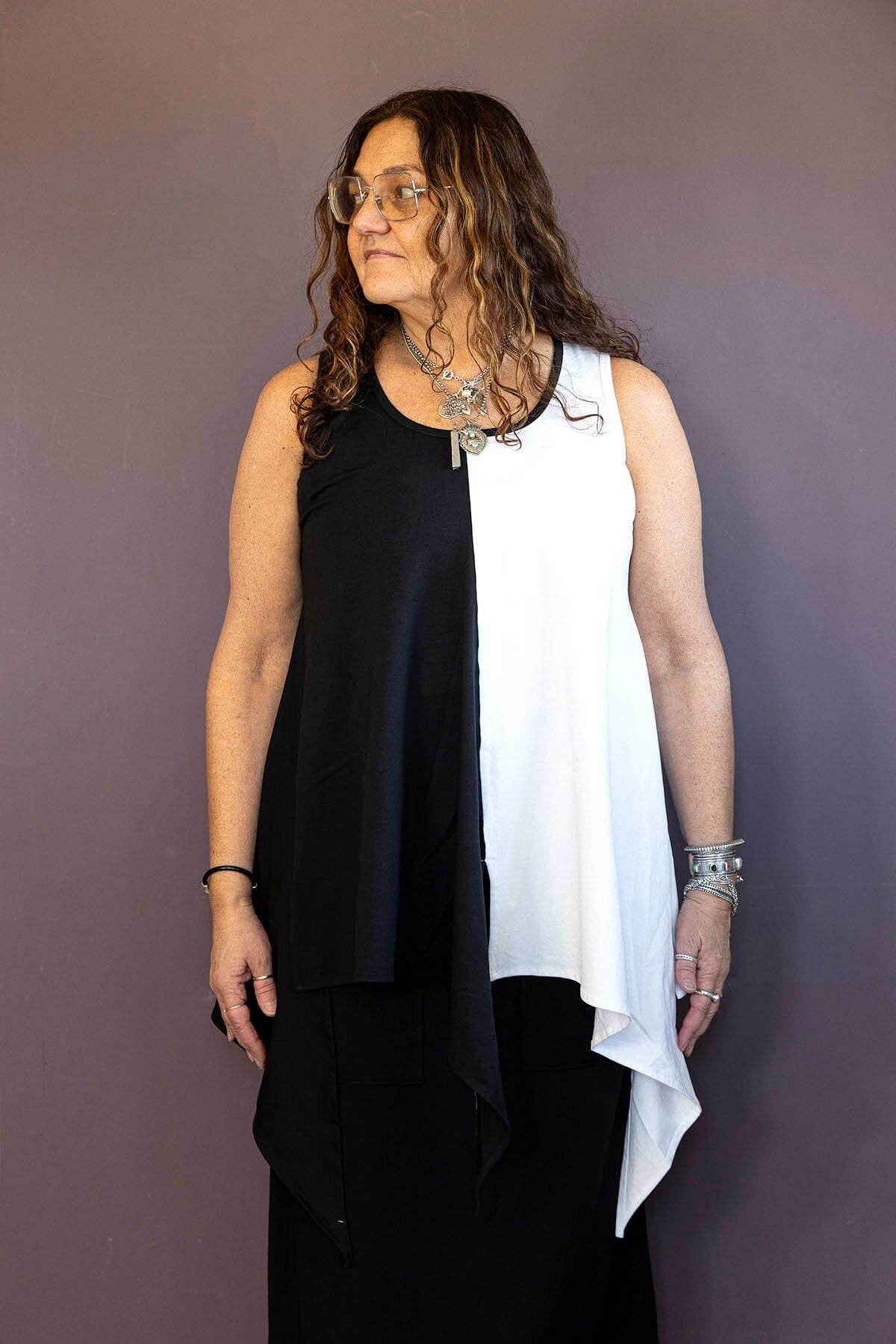 Black&White Cream Shirt