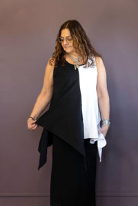 Black&White Cream Shirt