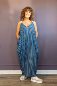 Azul Stripe Trapeze Dress