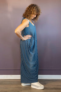 Azul Stripe Trapeze Dress