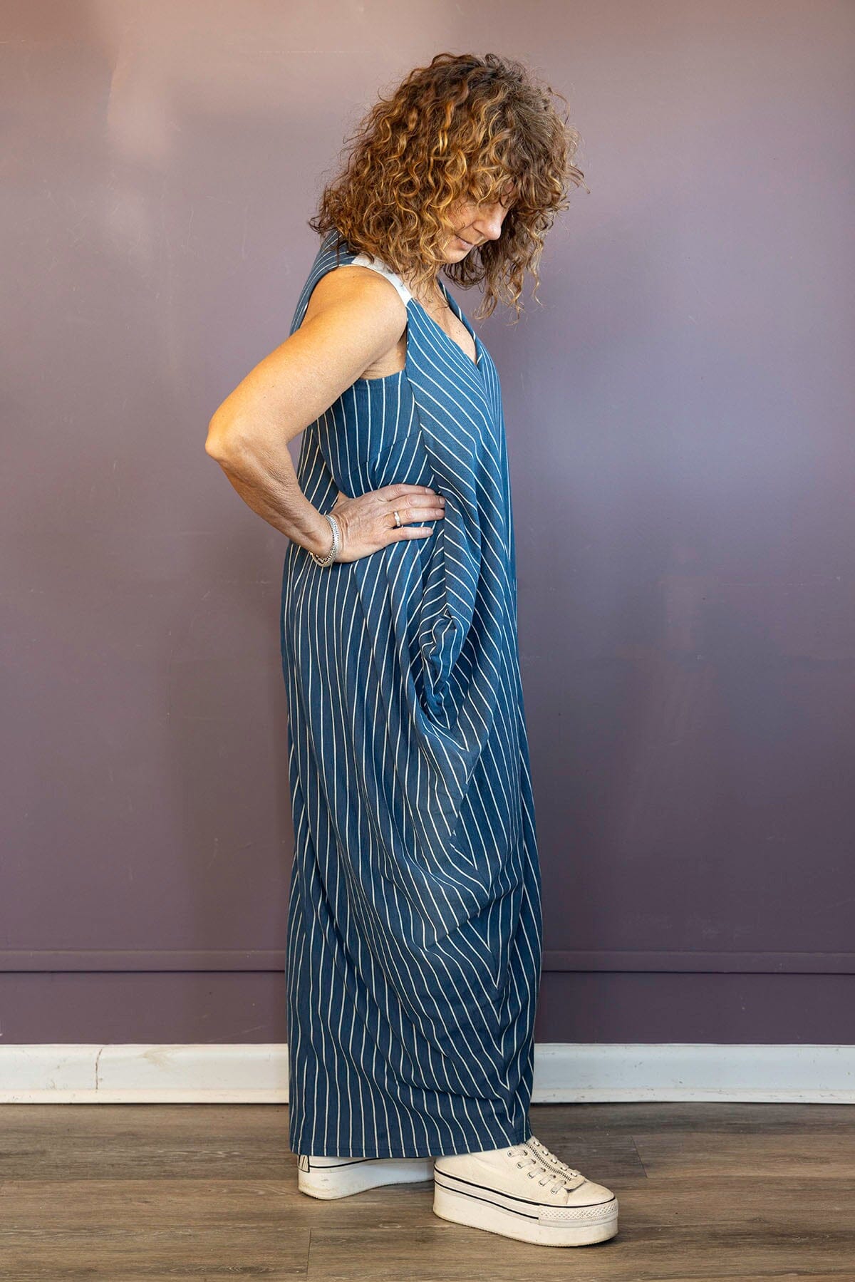 Azul Stripe Trapeze Dress