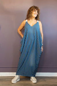 Azul Stripe Trapeze Dress