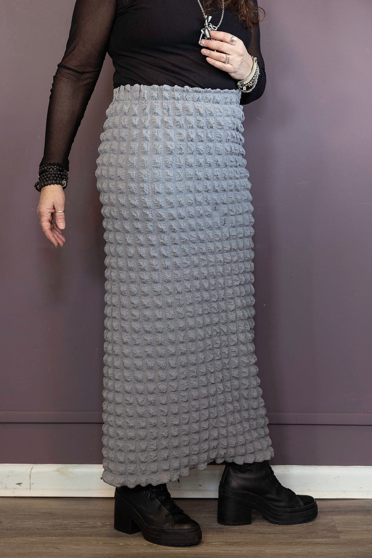 Pucker Pencil Skirt