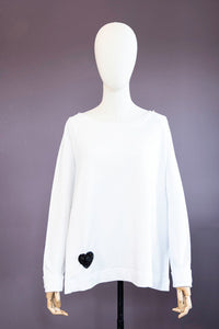 Couture Heart Button-On Patch