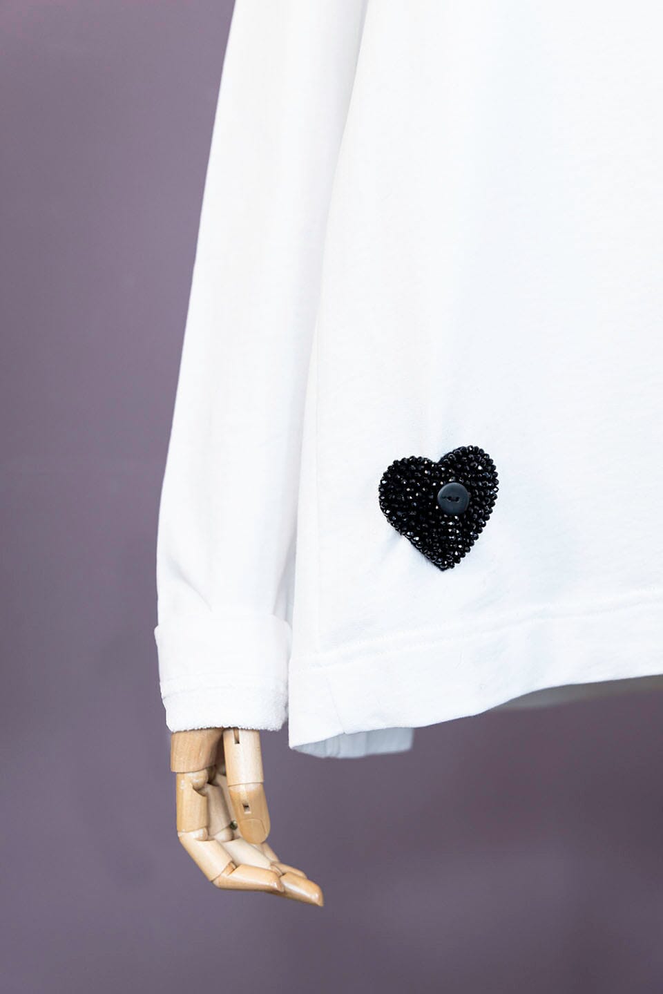 Couture Heart Button-On Patch