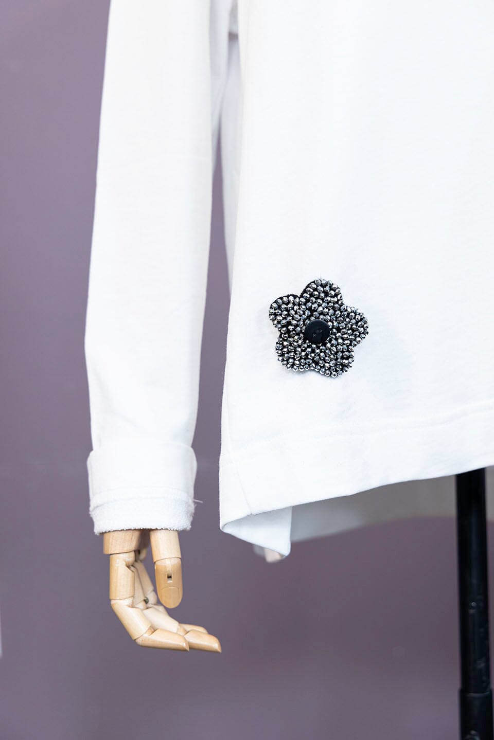 Couture Flower Button-On Patch