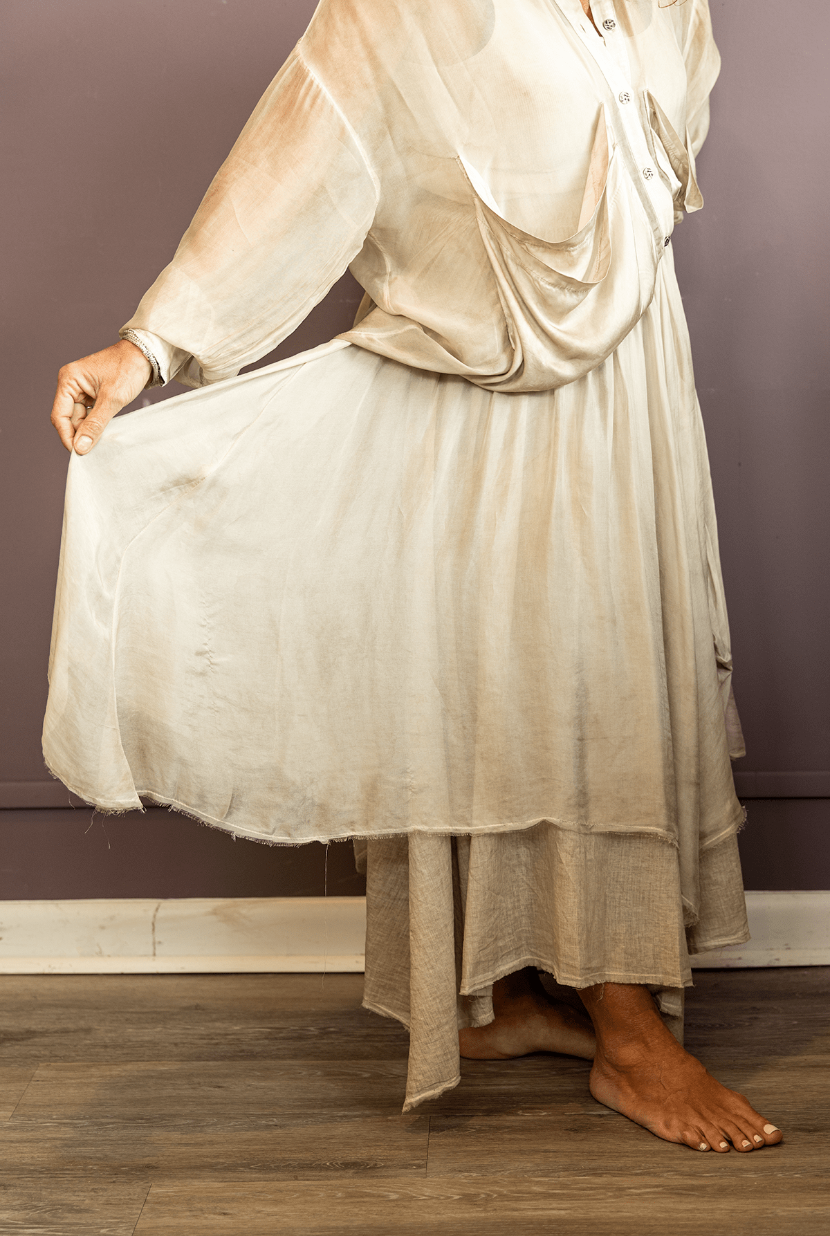 Layered Sheath Skirt