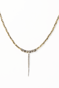 Hematite With Spike Necklace
