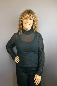 Crinkle Mesh Turtleneck