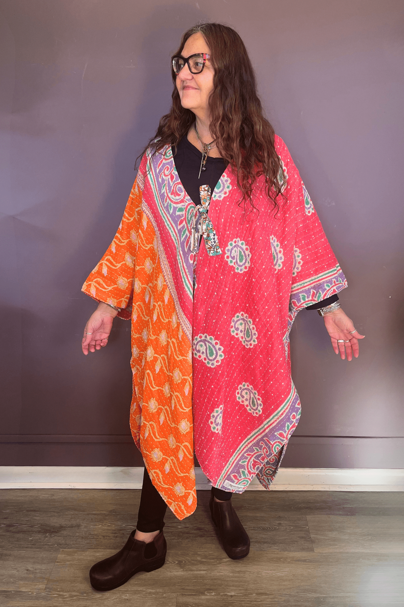 4. Long Reversible Kantha Jacket