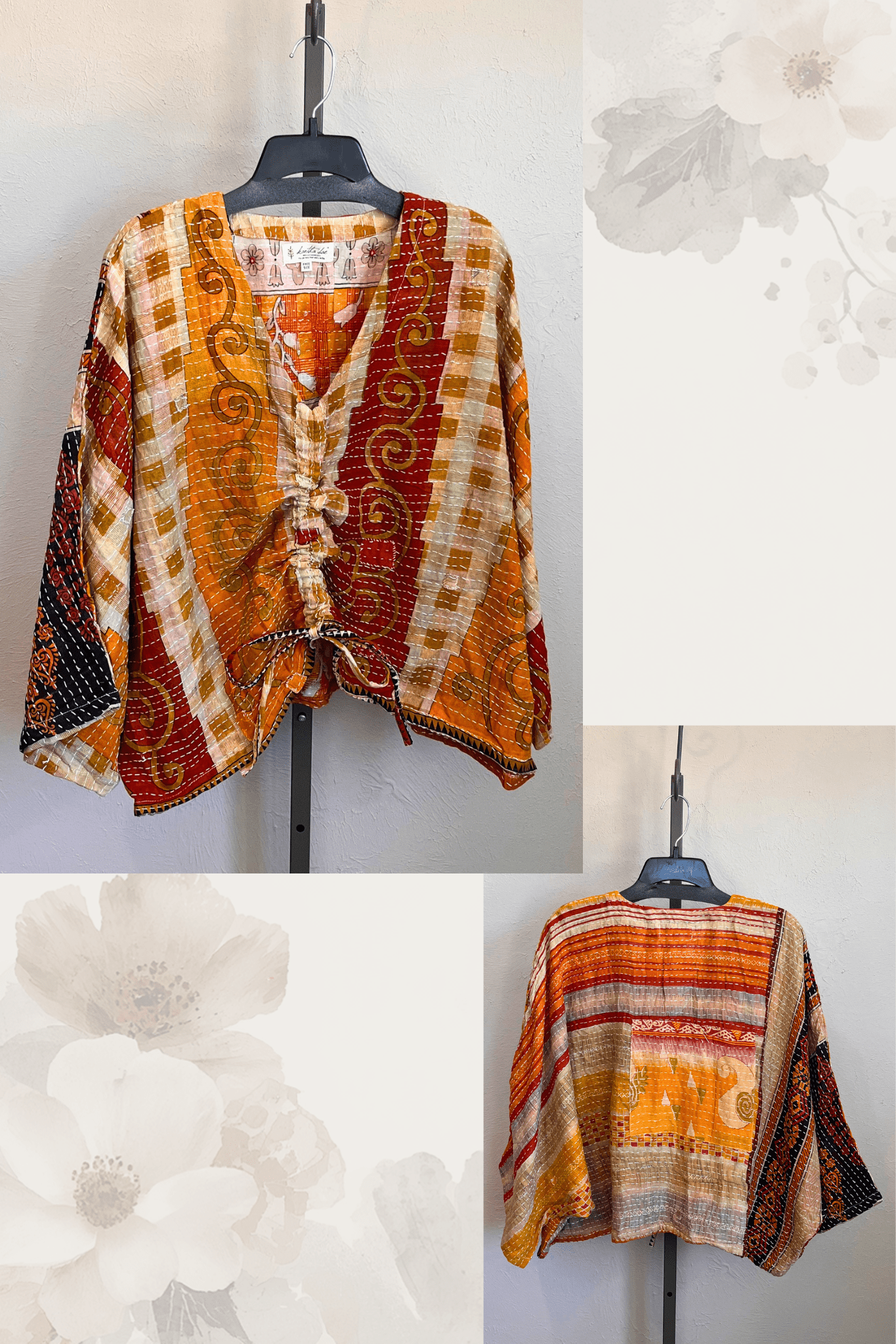Pareo Kantha Butterfly Top