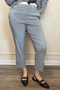 Button Tab Crop Pant