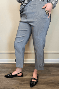 Button Tab Crop Pant
