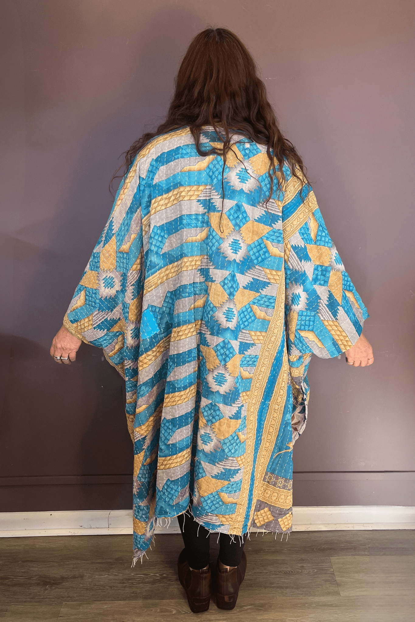 9. Long Reversible Kantha Jacket