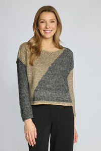971711 Diagonal Pull Sweater