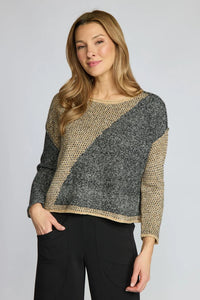 971711 Diagonal Pull Sweater