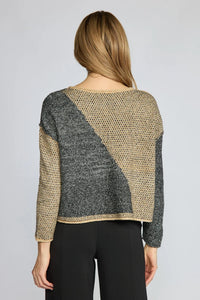 971711 Diagonal Pull Sweater