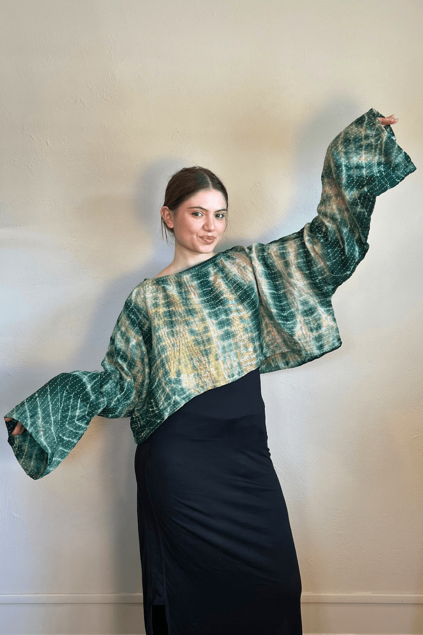 Pareo Kantha Abundance Crop Top