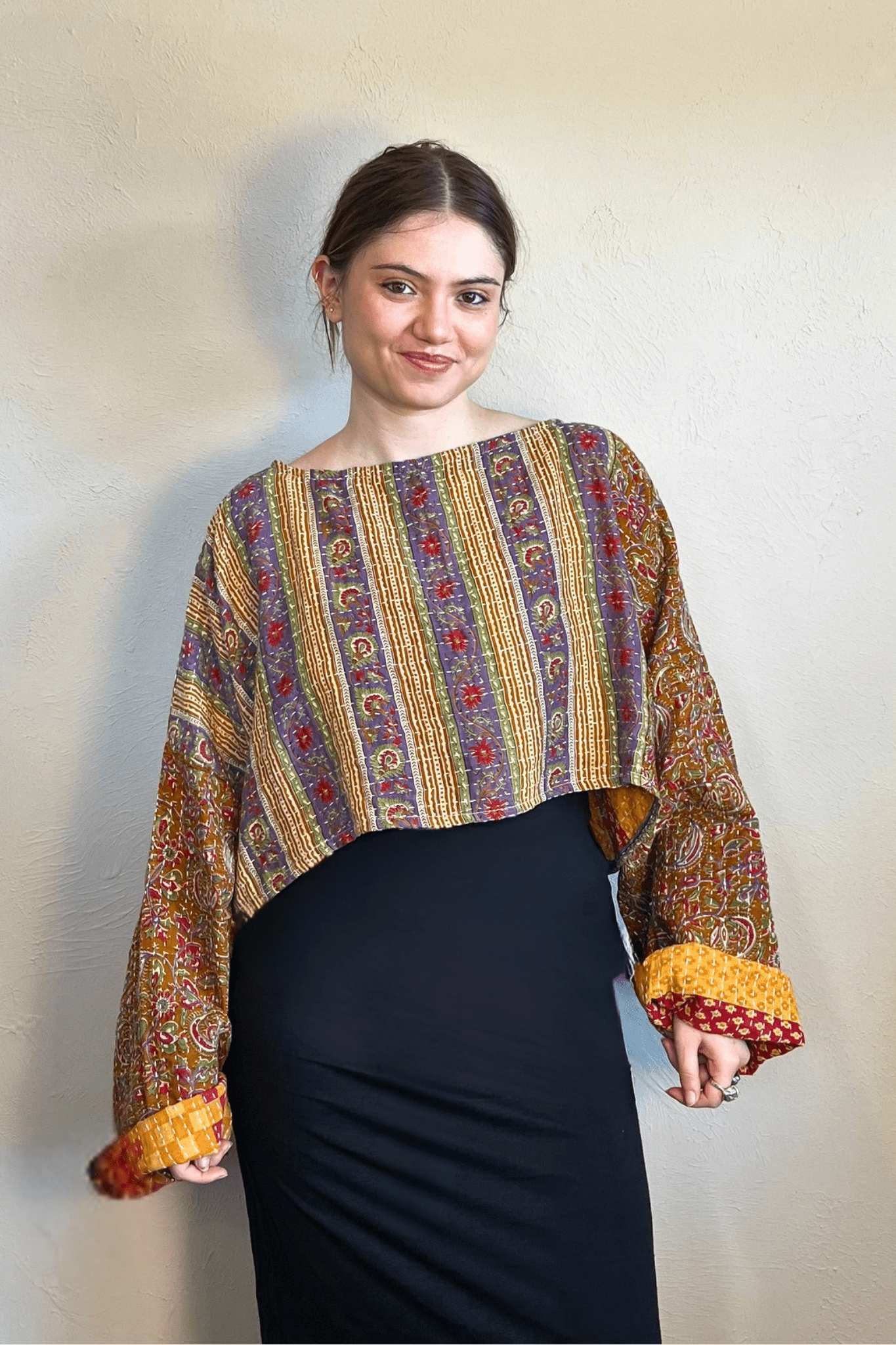 Pareo Kantha Abundance Crop Top