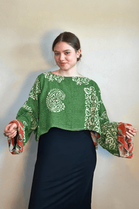 Pareo Kantha Abundance Crop Top