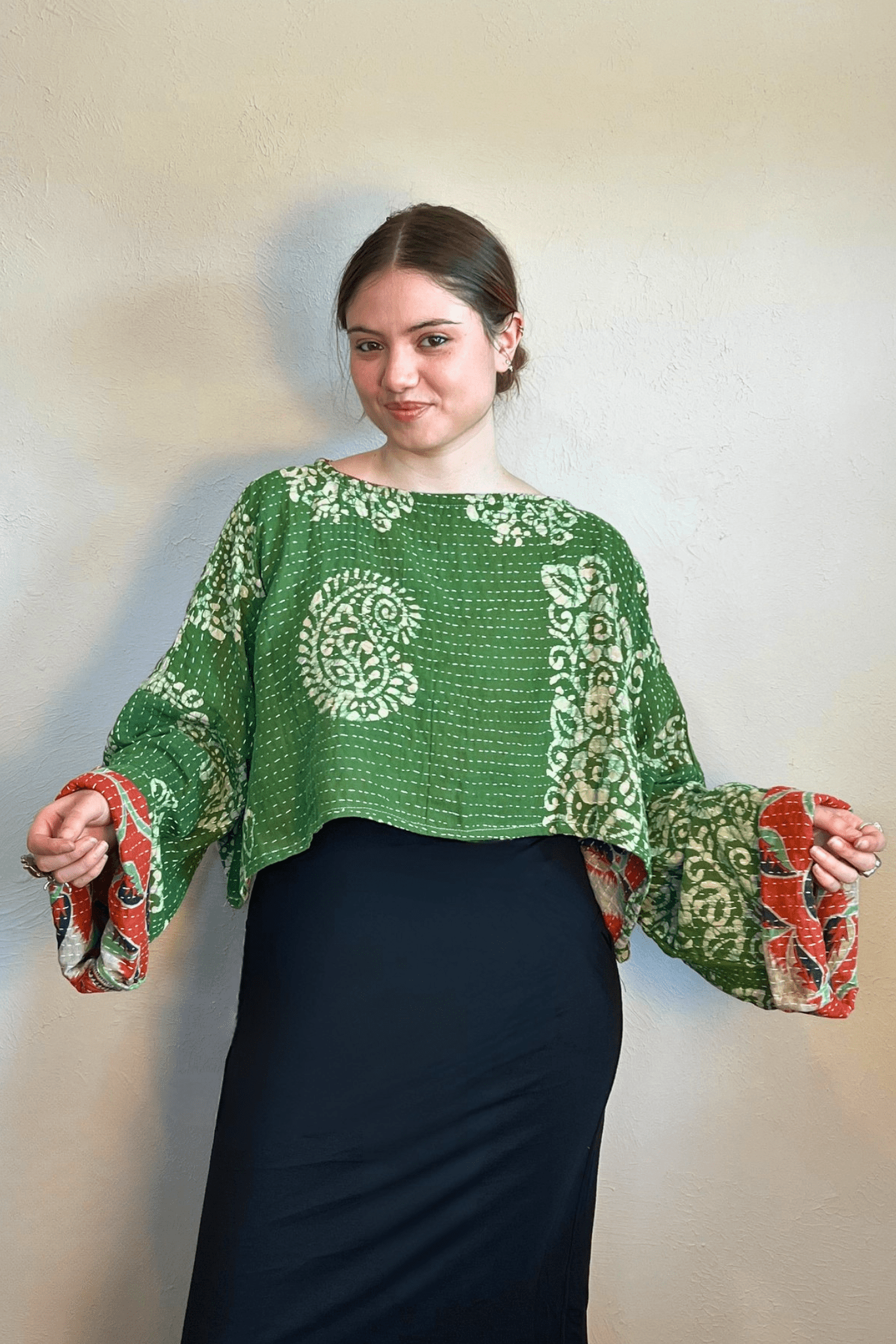 Pareo Kantha Abundance Crop Top