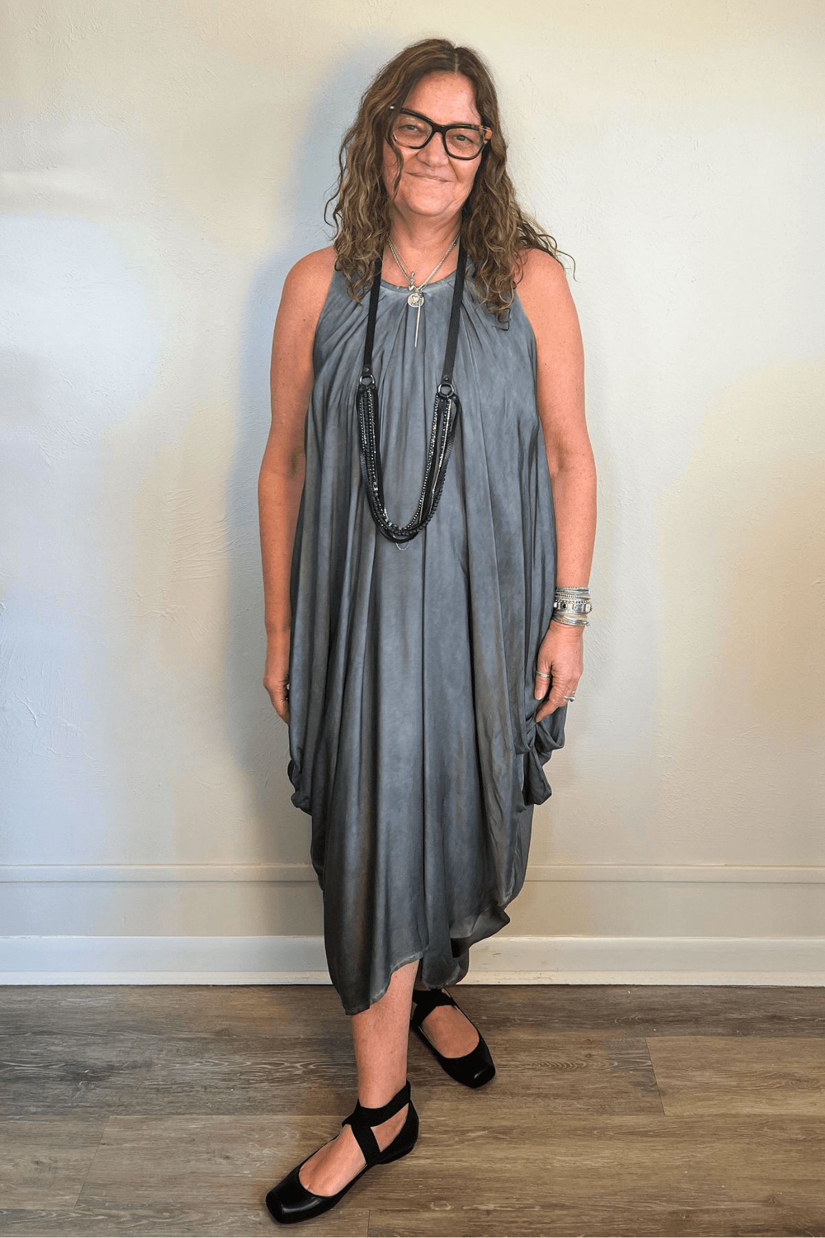 Pleated Amphora Dress