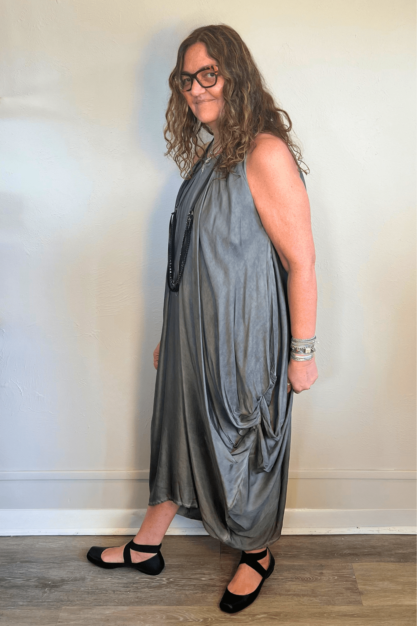 Pleated Amphora Dress
