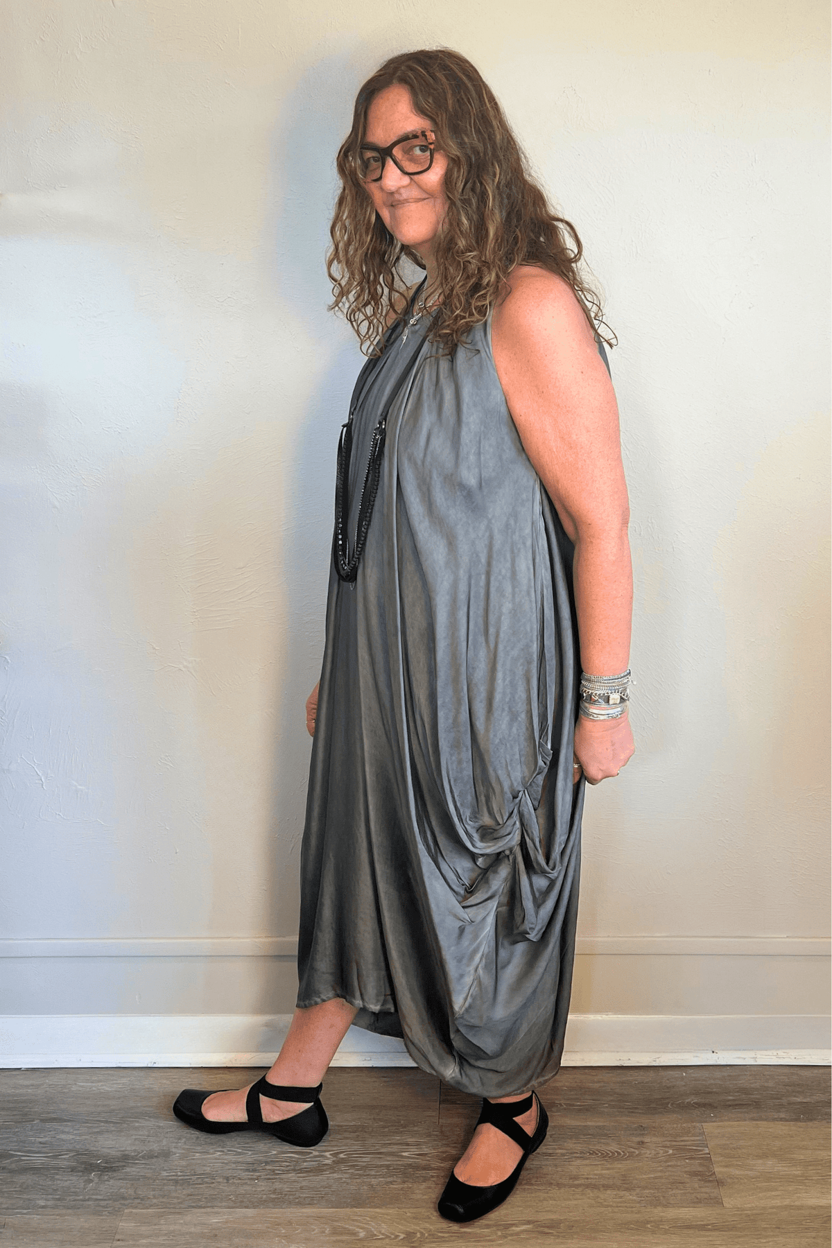 Pleated Amphora Dress