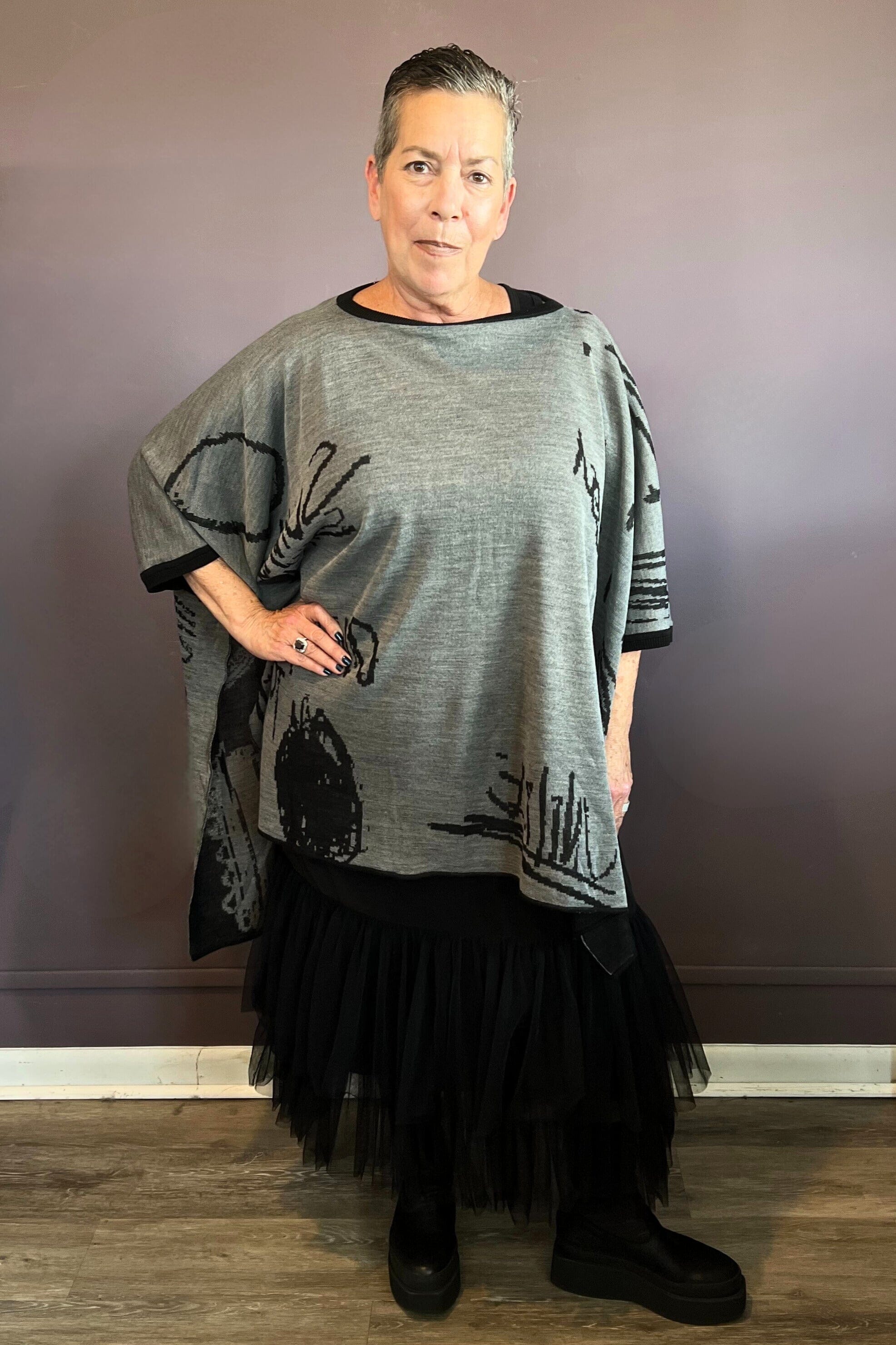 Art Print Reversible Tunic