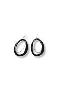 Axelle Silver Loop Earrings