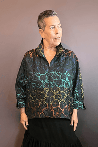 Black & Multi Dolman Jacket