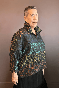 Black & Multi Dolman Jacket