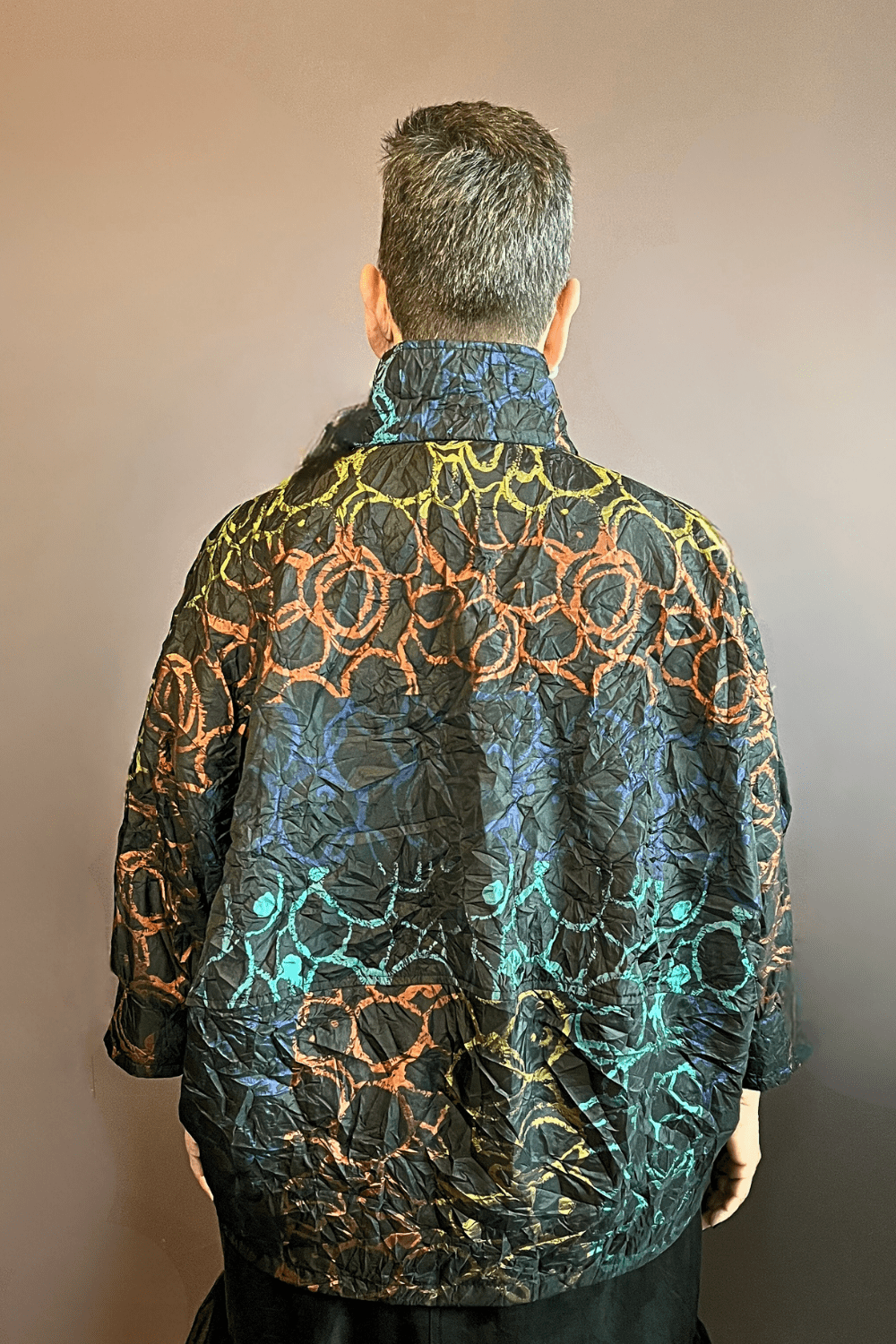 Black & Multi Dolman Jacket