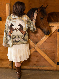 Born To Run Crop Kimono