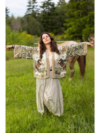 Born To Run Crop Kimono